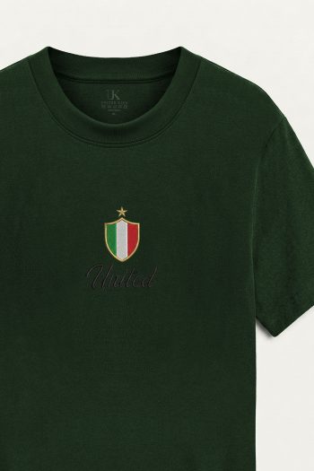 Italia Token Centered,T-Shirt σε Πράσινο Χρώμα