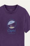 Capri Sunset,T-Shirt σε Μωβ Χρώμα