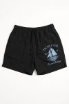 Ανδρικό Μαγιό σε Μαύρο Χρώμα με σχέδιο Ocean Yacht Club