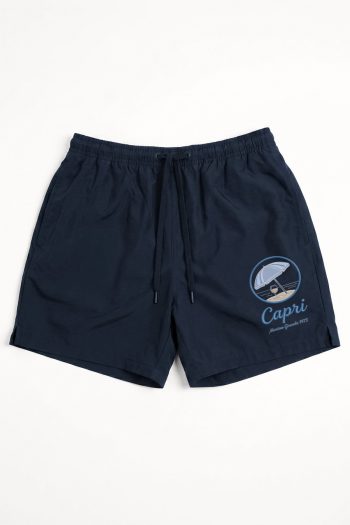 Ανδρικό Μαγιό σε Μπλε Χρώμα με σχέδιο Capri Sunset Badge