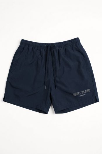 Ανδρικό Μαγιό σε Μπλε Χρώμα με σχέδιο Mont Blanc Logo
