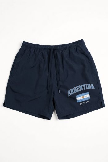 Ανδρικό Μαγιό σε Μπλε Χρώμα με σχέδιο Argentina Flag Block