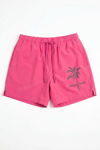 Ανδρικό Μαγιό σε Φούξια Χρώμα με σχέδιο United Kind Grey Palm