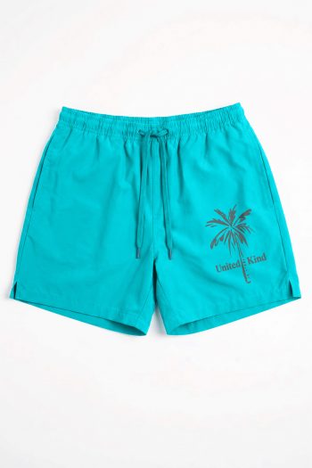 Ανδρικό Μαγιό σε Aqua Χρώμα με σχέδιο United Kind Grey Palm
