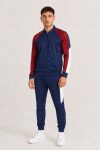 Ανδρικό Σετ Athletic με Navy-Μπορντό Ζακέτα & Navy Παντελόνι
