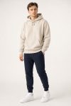 Ανδρικό Σετ Μπεζ Φούτερ με Κουκούλα & Navy Jogger