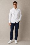 Ανδρικό Σετ Πουκάμισο Oxford Λευκό & Navy Chino
