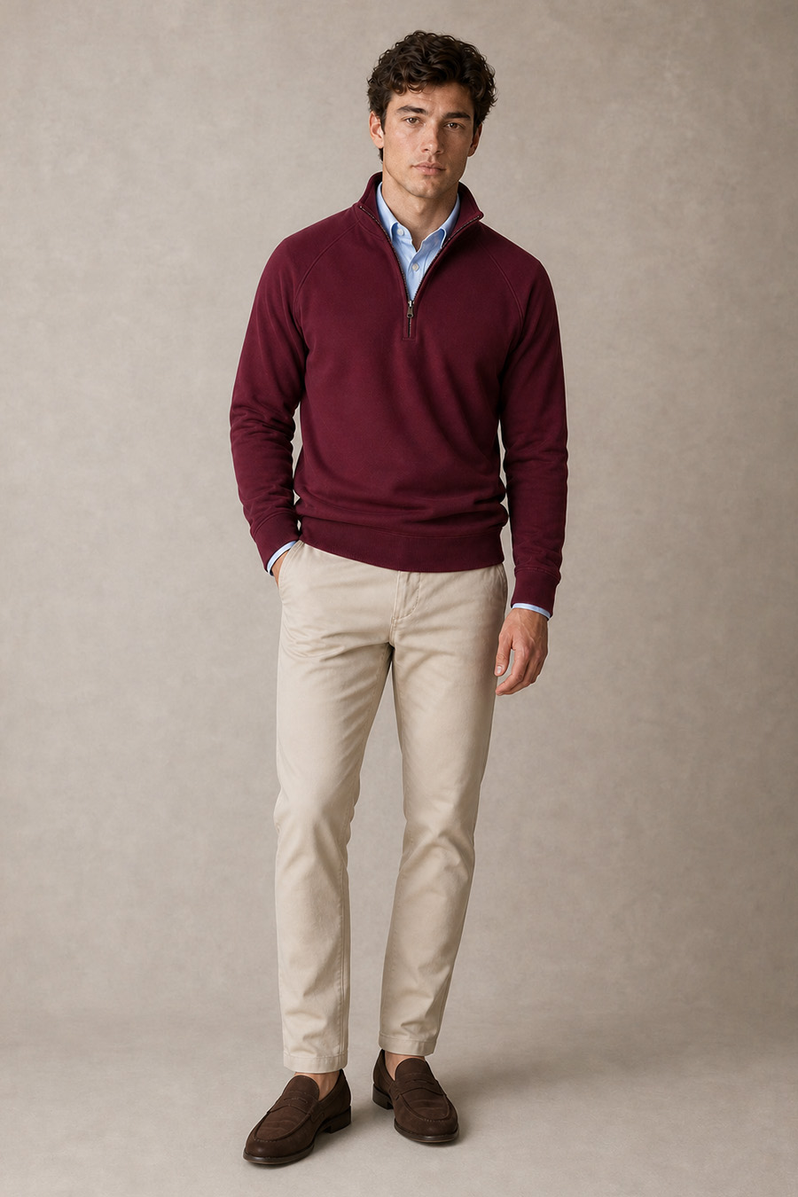 1-basic-set-a-mpordo-halfzip-beige-panteloni-chino
