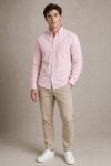 Ανδρικό Σετ Πουκάμισο Oxford Ροζ & Μπεζ Chino