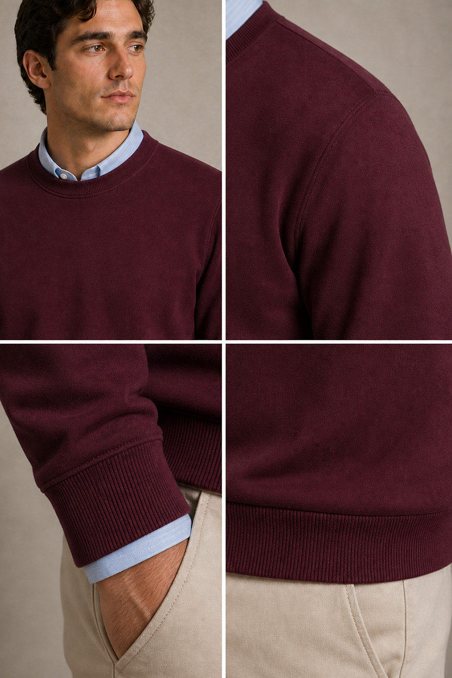 5-basic-set-e-mpordo-sweatshirt-beige-panteloni-chino