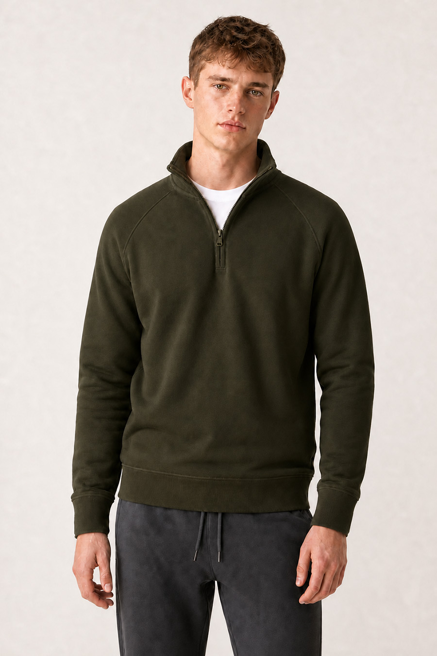 5-basic-set-e-xaki-halfzip-iron-gray-forma