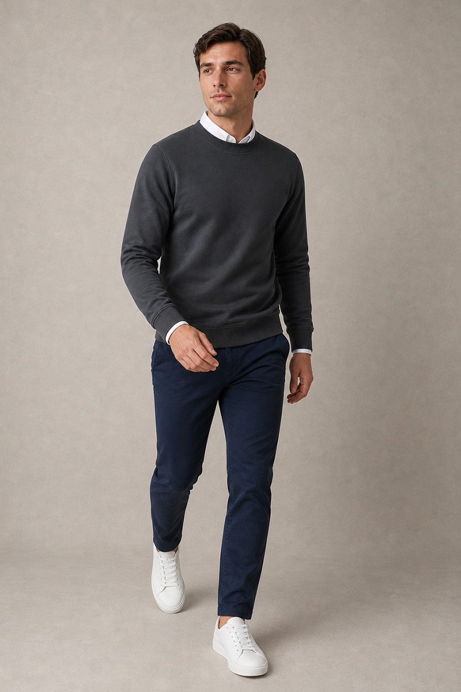 6-basic-set-f-iron-gray-sweatshirt-mple-panteloni-chino
