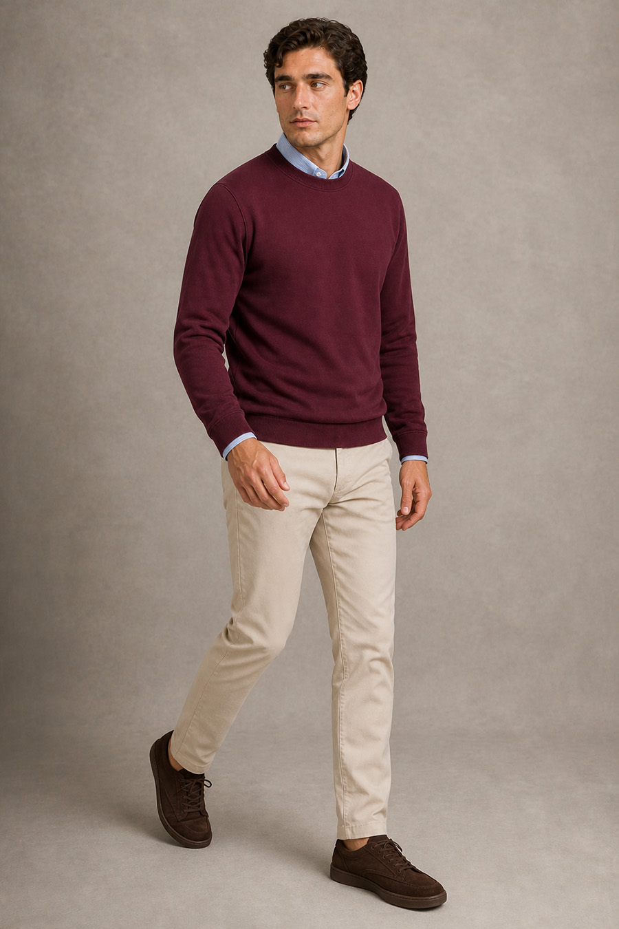 6-basic-set-f-mpordo-sweatshirt-beige-panteloni-chino