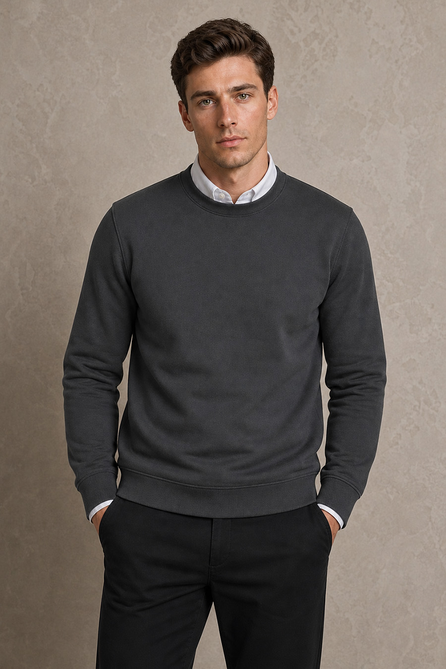 7-basic-set-g-iron-gray-sweatshirt-mauro-panteloni-chino