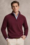 Red Tennis Serve, Φούτερ Half Zip σε Μπορντώ Χρώμα