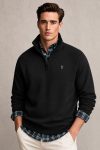 Golf Logo Minimal, Φούτερ Half Zip σε Μαύρο Χρώμα