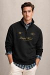 United Globe Crest, Φούτερ Half Zip σε Μαύρο Χρώμα