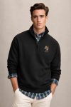 Equestrian Heritage, Φούτερ Half Zip σε Μαύρο Χρώμα