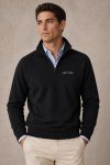 Tutto Passa Ivory, Φούτερ Half Zip σε Μαύρο Χρώμα