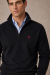 Red Deer, Φούτερ Half Zip σε Μαύρο Χρώμα