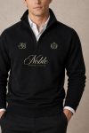 Noble Division, Φούτερ Half Zip σε Μαύρο Χρώμα