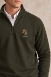Equestrian Heritage, Φούτερ Half Zip σε Χακί Χρώμα