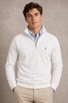 Red Tennis Serve, Φούτερ Half Zip σε Λευκό Χρώμα