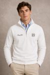 Riviera Yacht Club, Φούτερ Half Zip σε Λευκό Χρώμα