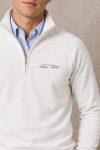 Φούτερ Half Zip Tutto Passa Charcoal σε Λευκό Χρώμα
