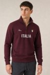 Italia Calcio, Φούτερ Half Zip σε Μπορντώ Χρώμα