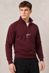 Gstaad Ski Club, Φούτερ Half Zip σε Μπορντώ Χρώμα