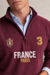 Φούτερ Half Zip France Paris Varsity σε Μπορντώ Χρώμα