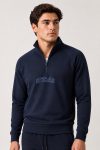 Gstaad Varsity, Φούτερ Half Zip σε Μπλε Χρώμα