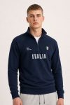 Italia Calcio, Φούτερ Half Zip σε Μπλε Χρώμα