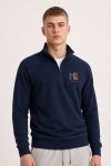 Vintage Ski, Φούτερ Half Zip σε Μπλε Χρώμα