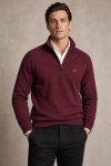 V Royal, Φούτερ Half Zip σε Μπορντώ Χρώμα