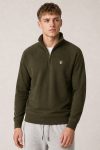 Italia Shield, Φούτερ Half Zip σε Χακί Χρώμα