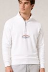 Alpine Spirit, Φούτερ Half Zip σε Λευκό Χρώμα