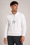 Gstaad Ski Club, Φούτερ Half Zip σε Λευκό Χρώμα