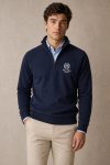 Φούτερ Half Zip Champs Élysées Crest σε Μπλε Χρώμα