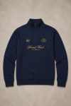 United Globe Crest, Φούτερ Half Zip σε Μπλε Χρώμα