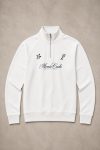 Monte Carlo Racquet, Φούτερ Half Zip σε Λευκό Χρώμα
