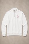 Powder Skier, Φούτερ Half Zip σε Λευκό Χρώμα