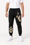 Floral Flow, Παντελόνι Φόρμας Σε Μαύρο Χρώμα