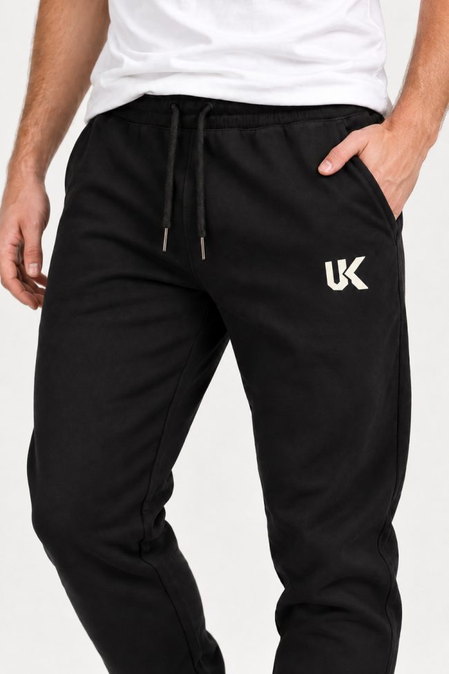 Athletic UK, Παντελόνι Φόρμας Σε Μαύρο Χρώμα