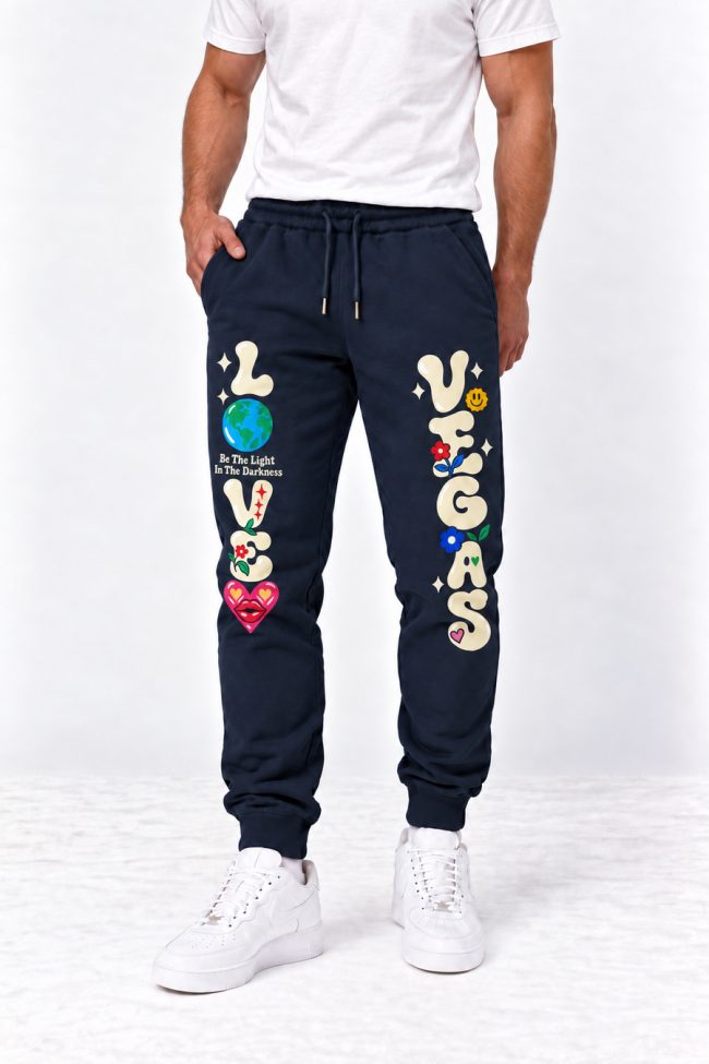 Love Vegas, Παντελόνι Φόρμας Σε Μπλε Χρώμα