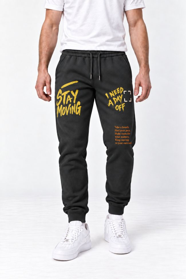 Stay Moving, Παντελόνι Φόρμας Σε Iron Grey Χρώμα